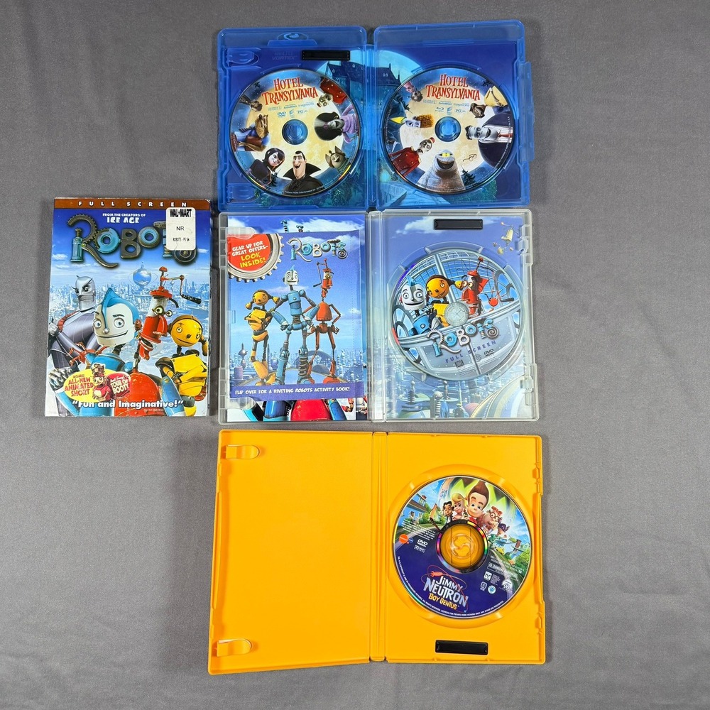 Sony/Fox/Paramount Animated Movie Bundle Kids 3-Pack Multicolored Family Fun - Picture 3 of 7